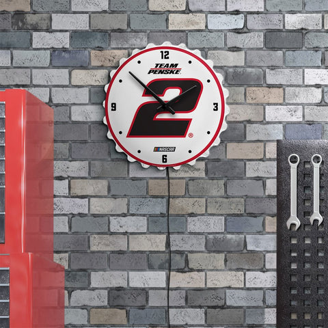 Austin Cindric: Bottle Cap Lighted Wall Clock - The Fan-Brand