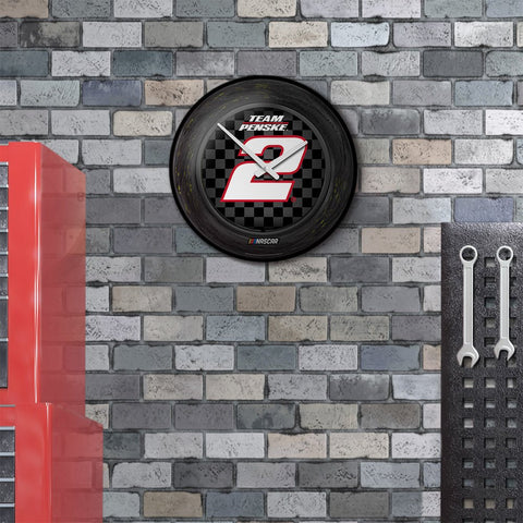 Austin Cindric: Tire Framed - Modern Disc Wall Clock - The Fan-Brand