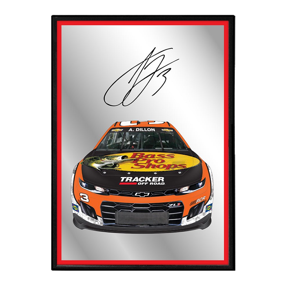 Austin Dillon: Head On - Framed Mirrored Wall Sign - The Fan-Brand