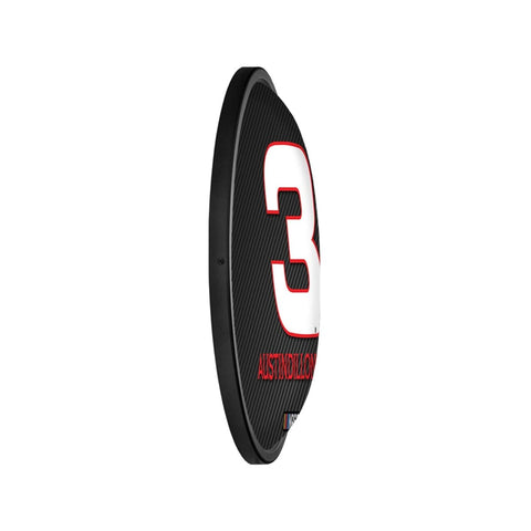 Austin Dillon: Oval Slimline Lighted Wall Sign - The Fan-Brand