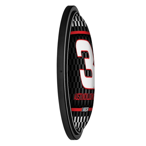 Austin Dillon: Round Slimline Lighted Wall Sign - The Fan-Brand