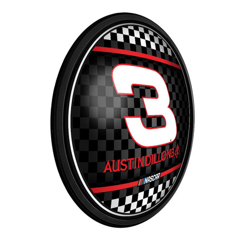 Austin Dillon: Round Slimline Lighted Wall Sign - The Fan-Brand