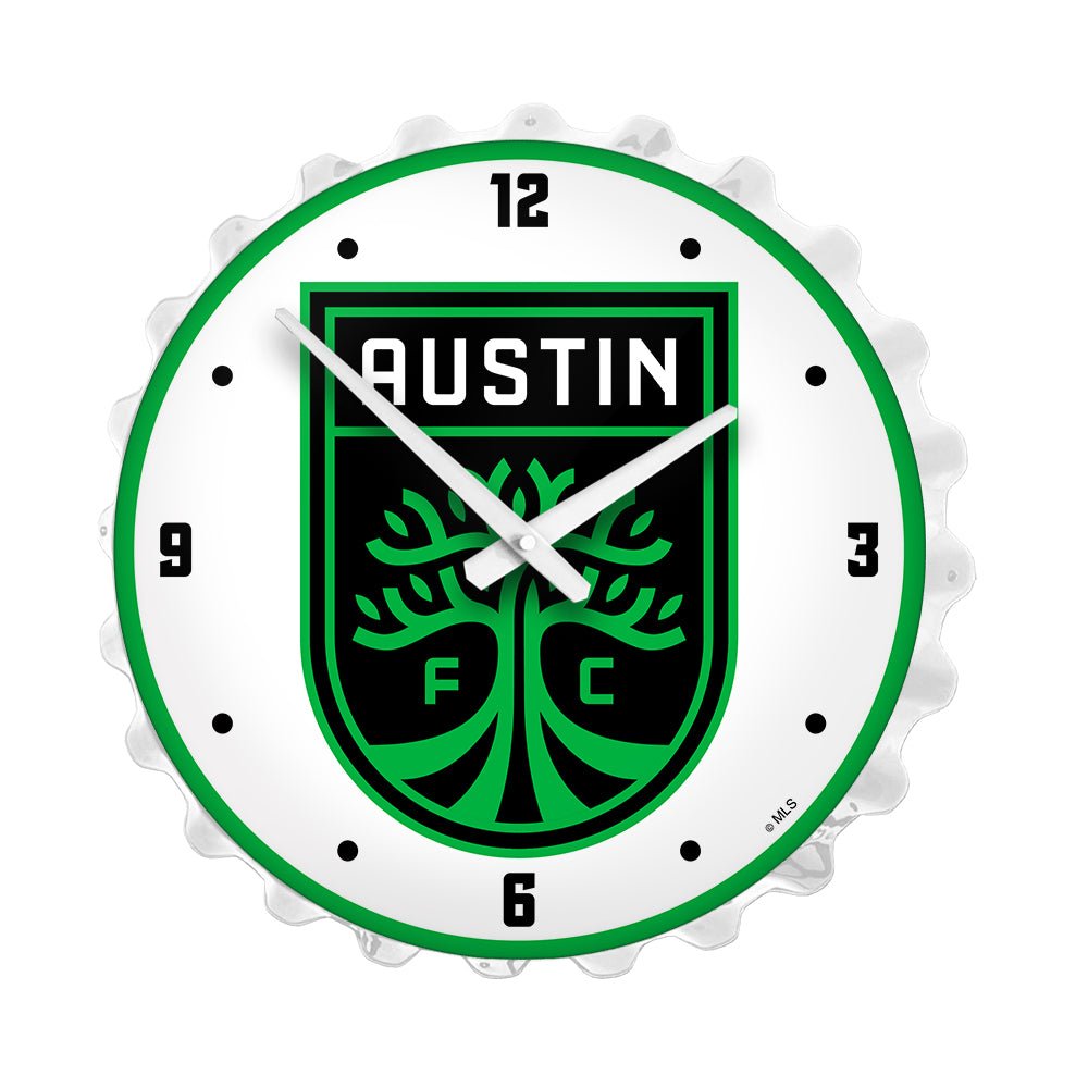 Austin FC: Bottle Cap Lighted Wall Clock - The Fan-Brand