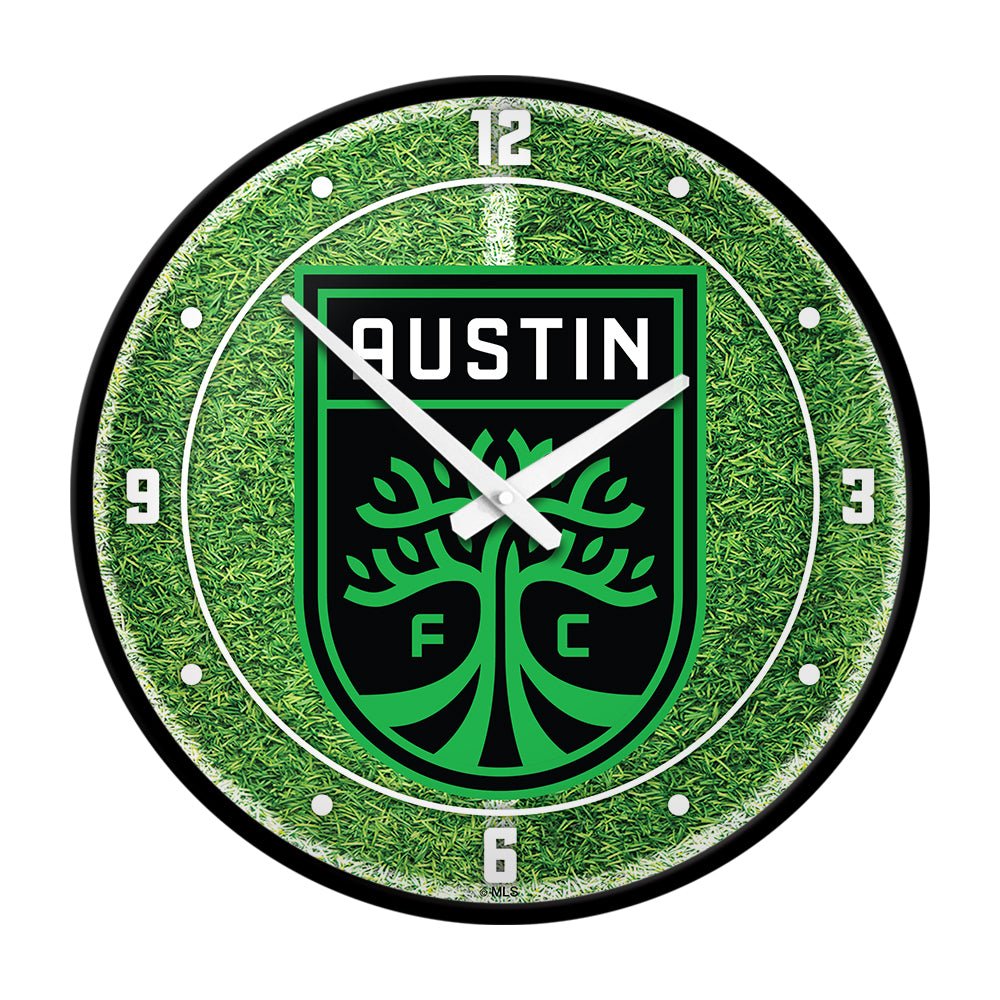 Austin FC: Pitch - Modern Disc Wall Clock - The Fan-Brand