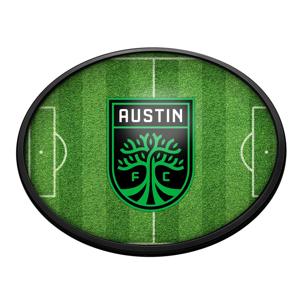 Austin FC: Pitch - Oval Slimline Lighted Wall Sign - The Fan-Brand
