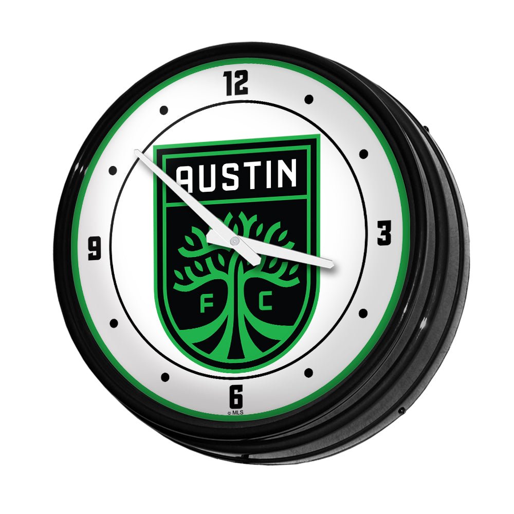 Austin FC: Retro Lighted Wall Clock - The Fan-Brand