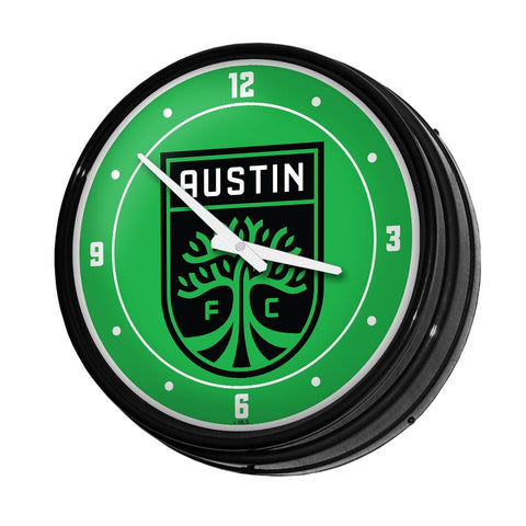 Austin FC: Retro Lighted Wall Clock - The Fan-Brand