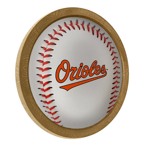 Baltimore Orioles: Barrel Framed Lighted Wall Sign - The Fan-Brand