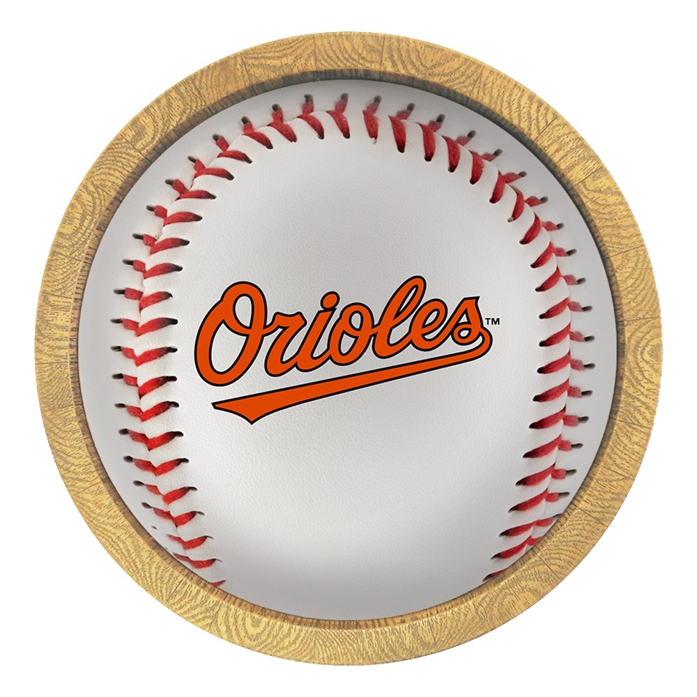 Baltimore Orioles: Barrel Framed Lighted Wall Sign - The Fan-Brand