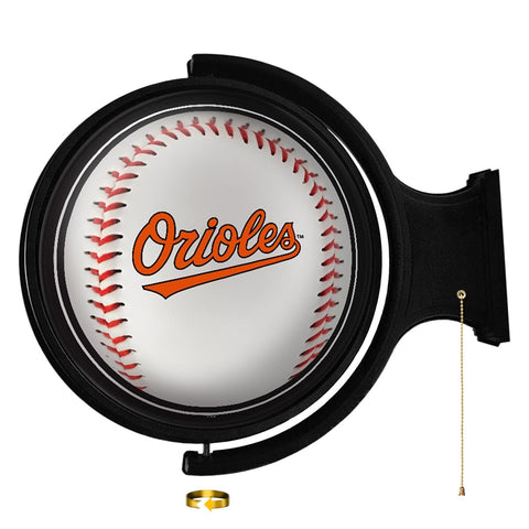 Baltimore Orioles: Baseball - Original Round Rotating Lighted Wall Sign - The Fan-Brand