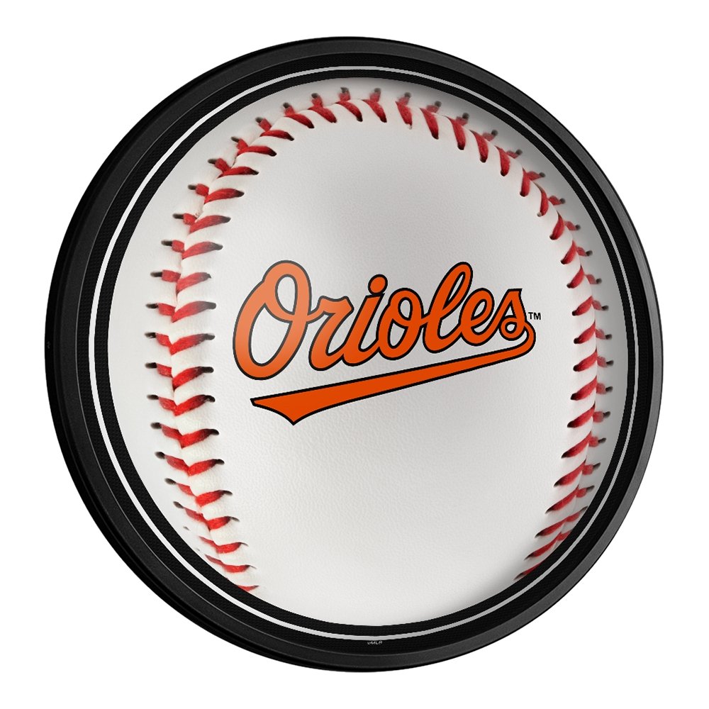 Baltimore Orioles: Baseball - Round Slimline Lighted Wall Sign - The Fan-Brand