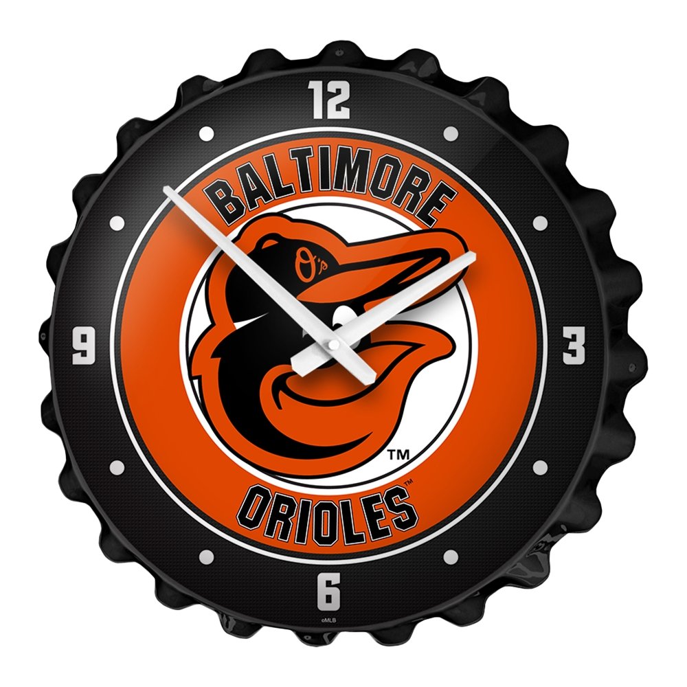 Baltimore Orioles: Bottle Cap Wall Clock - The Fan-Brand