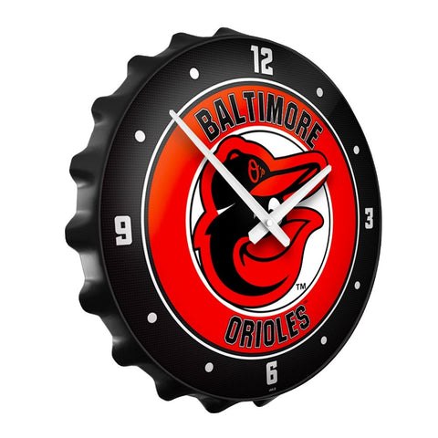 Baltimore Orioles: Bottle Cap Wall Clock - The Fan-Brand