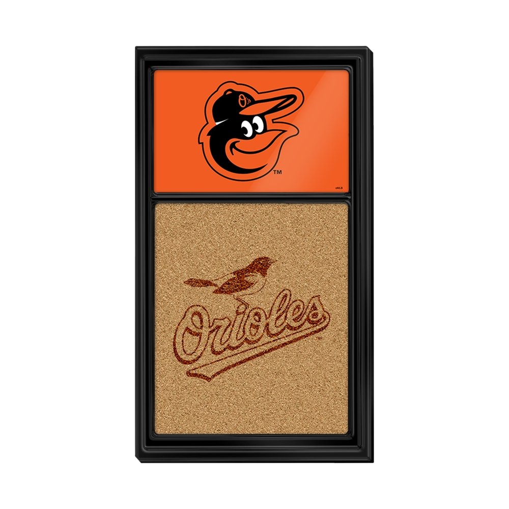 Baltimore Orioles: Dual Logo - Cork Note Board - The Fan-Brand