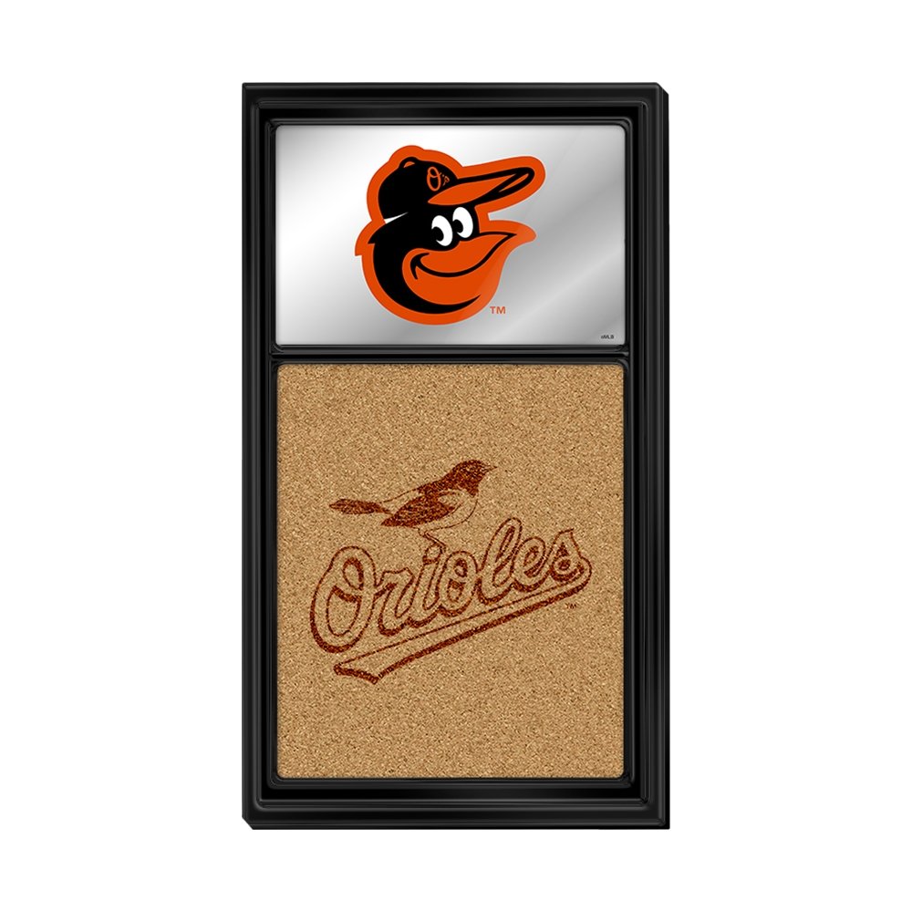 Baltimore Orioles: Dual Logo - Mirrored Dry Erase Note Board - The Fan-Brand