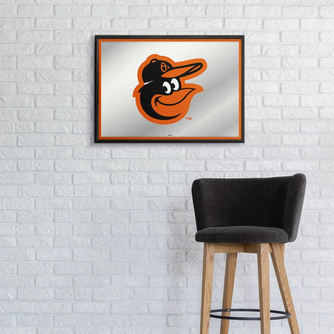 Baltimore Orioles: Framed Mirrored Wall Sign - The Fan-Brand