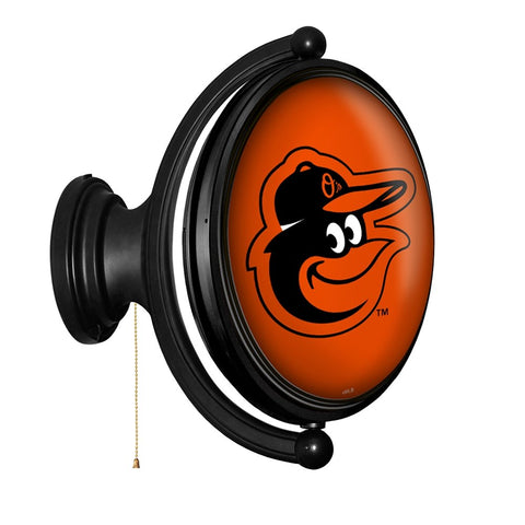 Baltimore Orioles: Original Oval Rotating Lighted Wall Sign - The Fan-Brand