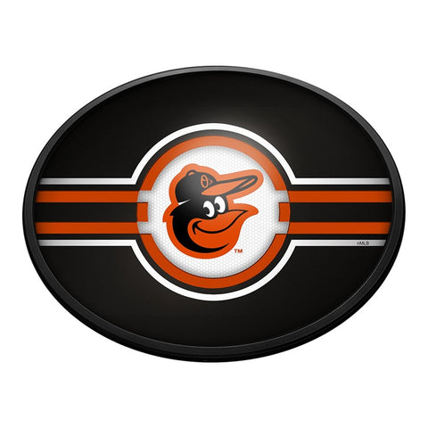 Baltimore Orioles: Oval Slimline Lighted Wall Sign - The Fan-Brand