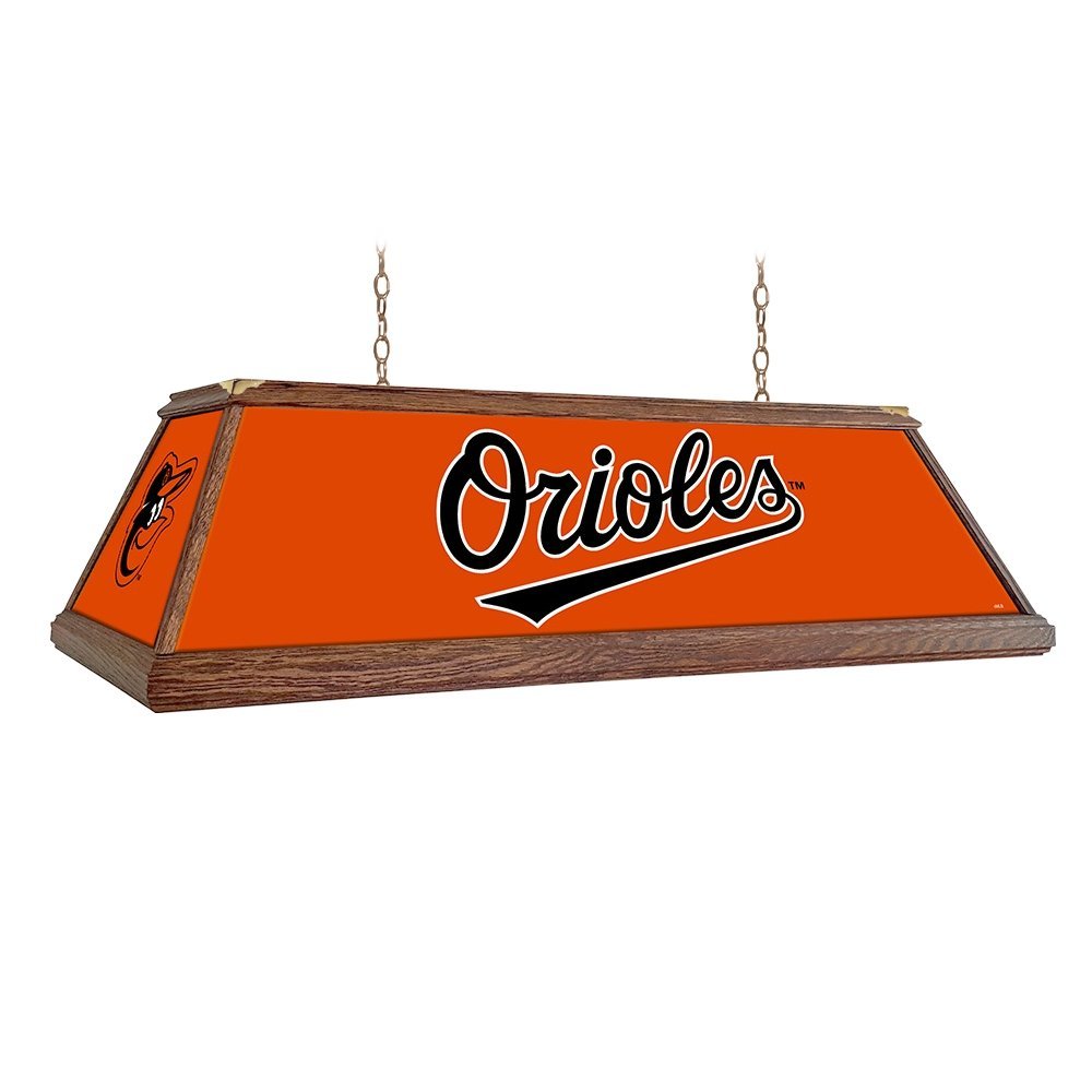 Baltimore Orioles: Premium Wood Pool Table Light - The Fan-Brand