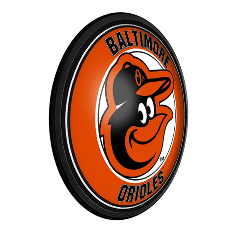 Baltimore Orioles: Round Slimline Lighted Wall Sign - The Fan-Brand