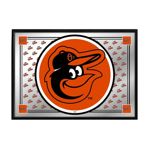 Baltimore Orioles: Team Spirit - Framed Mirrored Wall Sign - The Fan-Brand