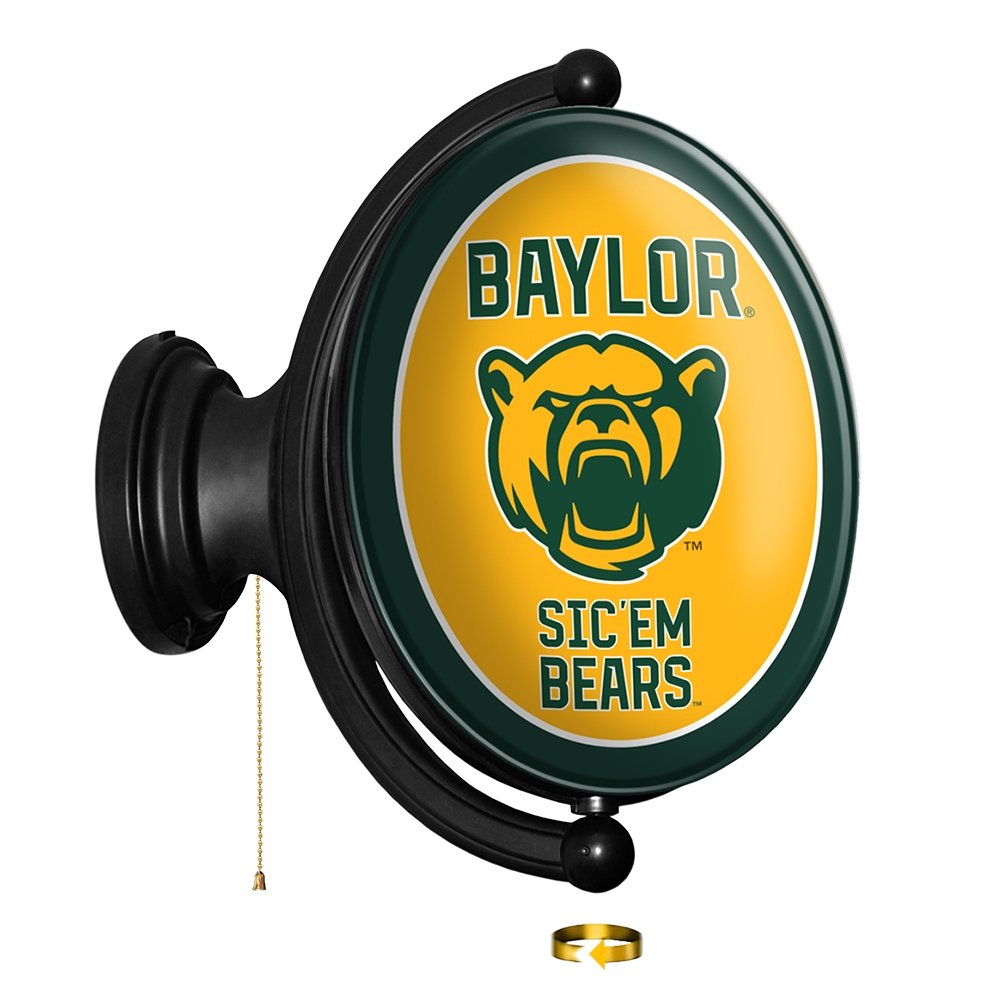 Baylor Bears: Bear Logo - Original Round Rotating Lighted Wall Sign ...