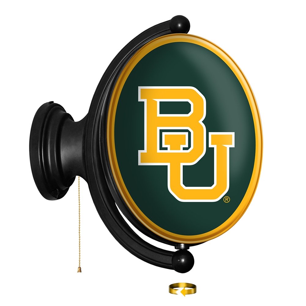 Baylor Bears: Logo Oval - Original Oval Rotating Lighted Wall Sign - The Fan-Brand