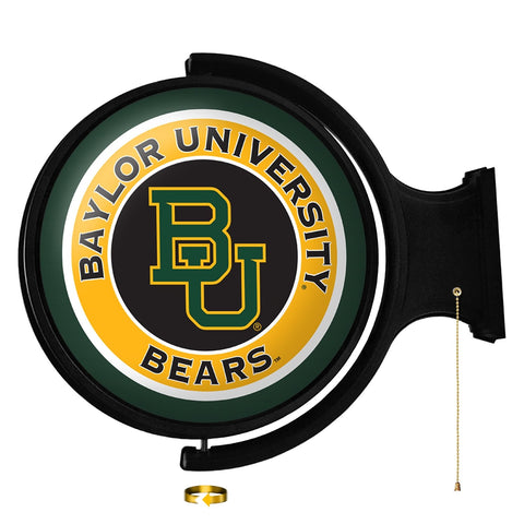 Baylor Bears: Original Round Rotating Lighted Wall Sign - The Fan-Brand