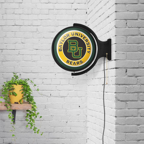 Baylor Bears: Original Round Rotating Lighted Wall Sign - The Fan-Brand