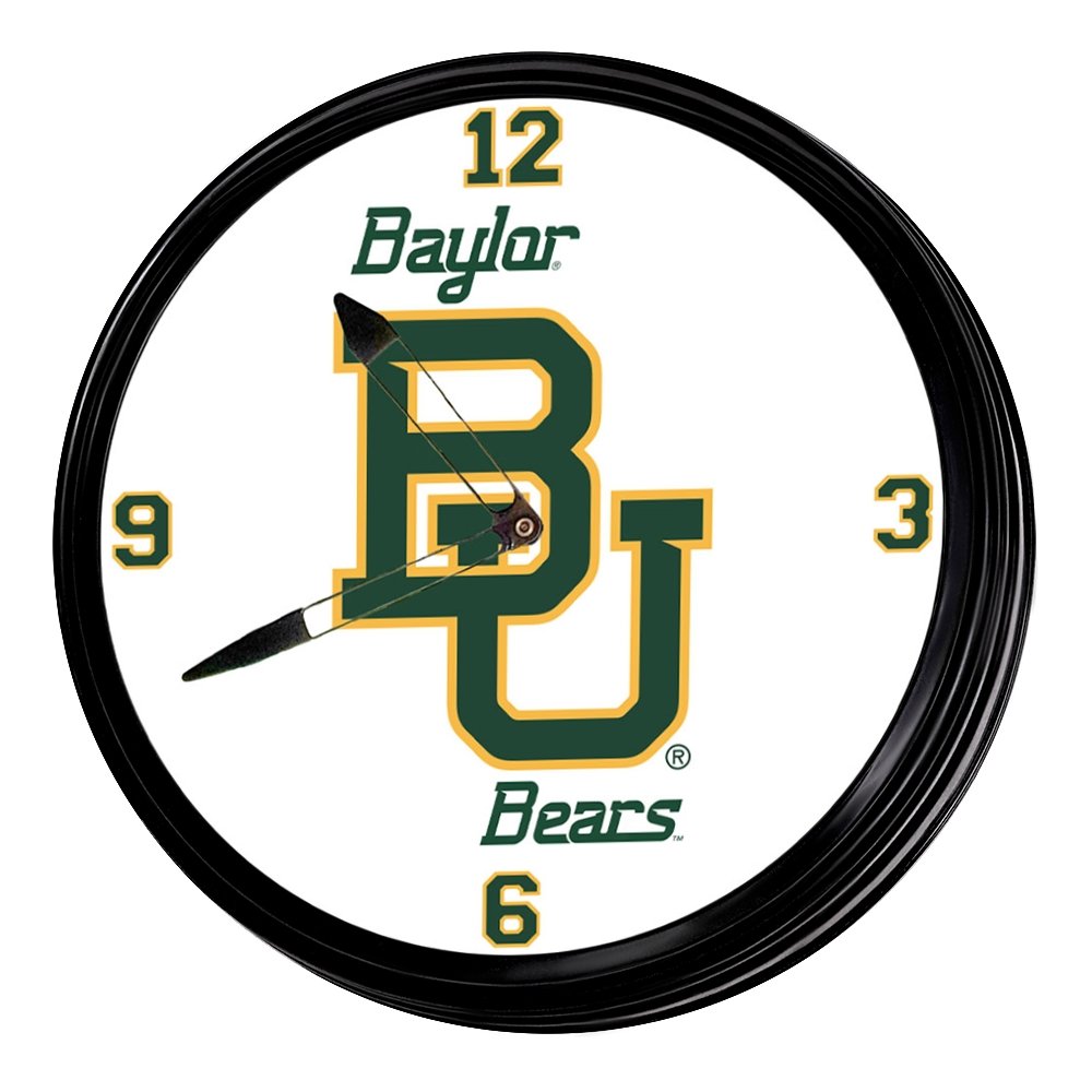 Baylor Bears: Retro Lighted Wall Clock - The Fan-Brand