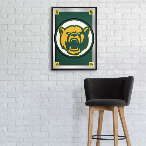 Baylor Bears: Team Spirit, Bear - Framed Mirrored Wall Sign - The Fan-Brand