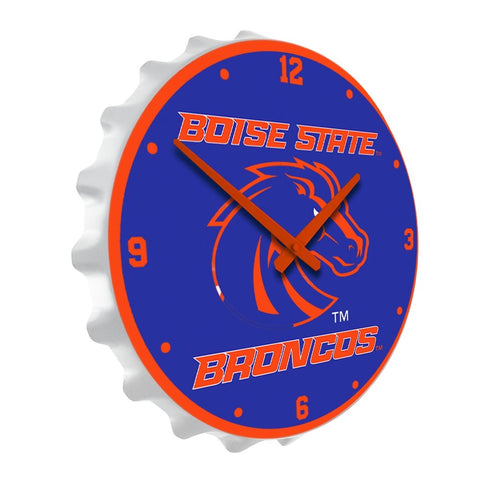 Boise State Broncos: Broncos - Bottle Cap Wall Clock - The Fan-Brand