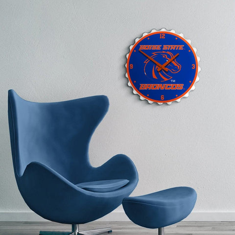 Boise State Broncos: Broncos - Bottle Cap Wall Clock - The Fan-Brand