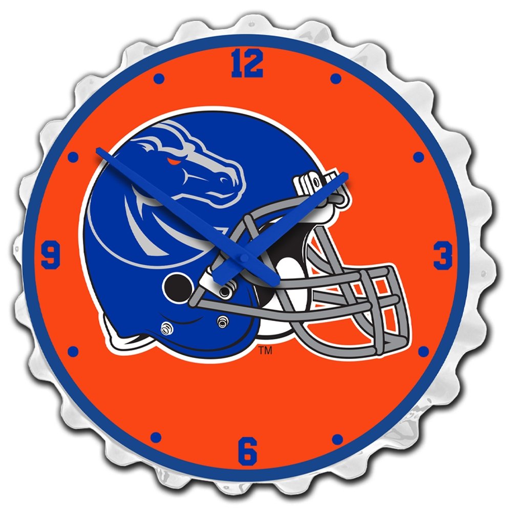Boise State Broncos: Helmet - Bottle Cap Wall Clock - The Fan-Brand