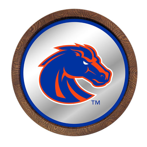Boise State Broncos: Mascot - Mirrored Barrel Top Mirrored Wall Sign - The Fan-Brand