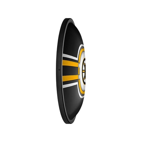 Boston Bruins: Oval Slimline Lighted Wall Sign - The Fan-Brand