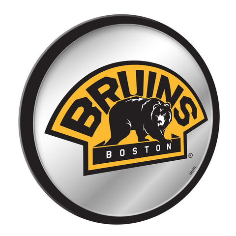 Pittsburgh Penguins: Secondary Logo - Modern Disc Mirrored Wall Sign - The Fan-Brand Yellow