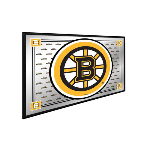 Boston Bruins: Team Spirit - Framed Mirrored Wall Sign - The Fan-Brand
