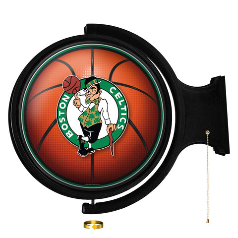 Boston Celtics: Basketball - Original Round Rotating Lighted Wall Sign - The Fan-Brand