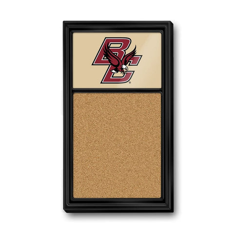 Boston College Eagles: BC - Cork Note Board Gold