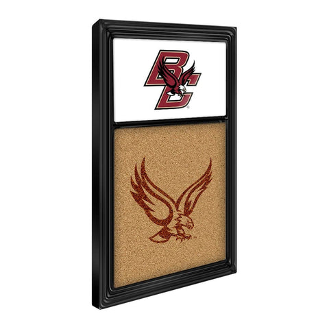 Boston College Eagles: BC - Dual Logo - Cork Note Board White