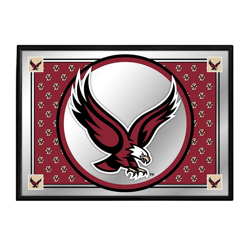 Boston College Eagles: Eagle, Team Spirit - Framed Mirrored Wall Sign - The Fan-Brand