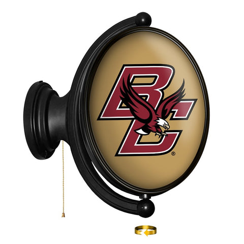 Boston College Eagles: Original Oval Rotating Lighted Wall Sign - The Fan-Brand