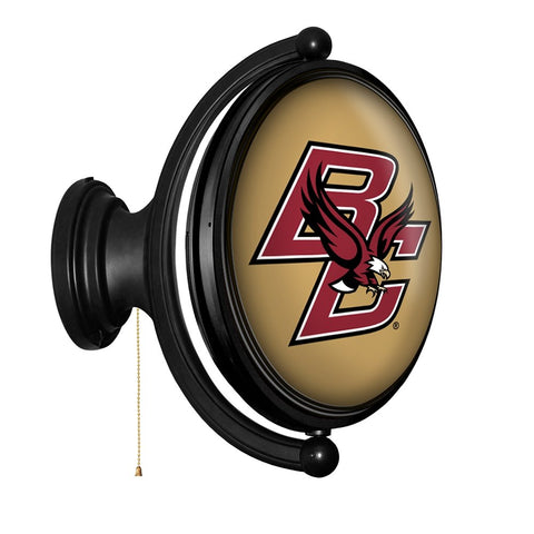 Boston College Eagles: Original Oval Rotating Lighted Wall Sign - The Fan-Brand