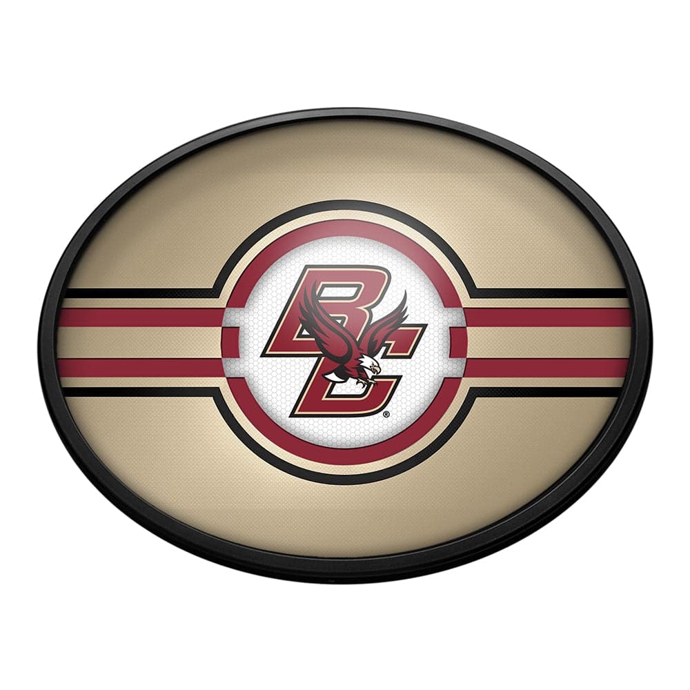 Boston College Eagles: Oval Slimline Lighted Wall Sign - The Fan-Brand