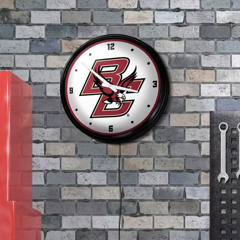 Boston College Eagles: Retro Lighted Wall Clock - The Fan-Brand