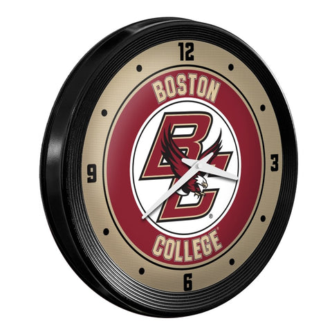 Boston College Eagles: Ribbed Frame Wall Clock - The Fan-Brand