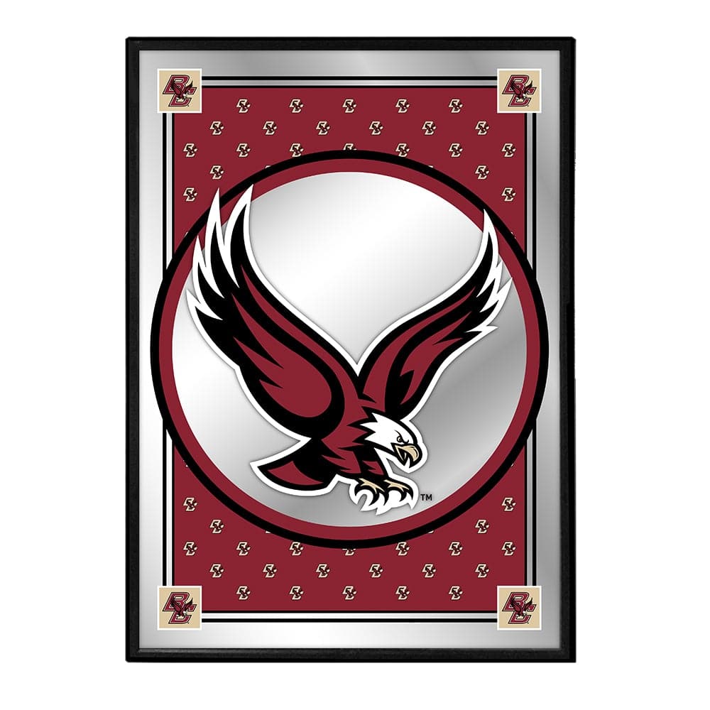 Boston College Eagles: Team Spirit - Framed Mirrored Wall Sign - The Fan-Brand