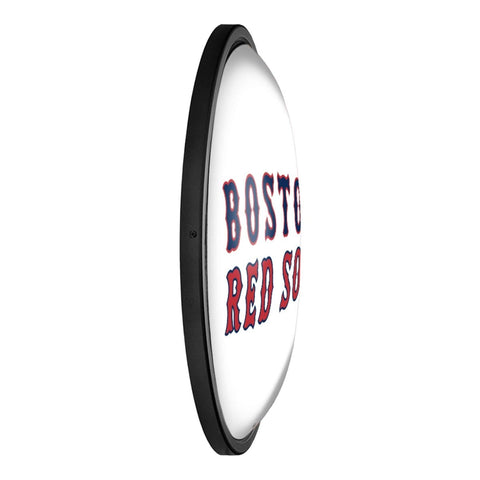 Boston Red Sox: Alternate Logo - Round Slimline Lighted Wall Sign - The Fan-Brand