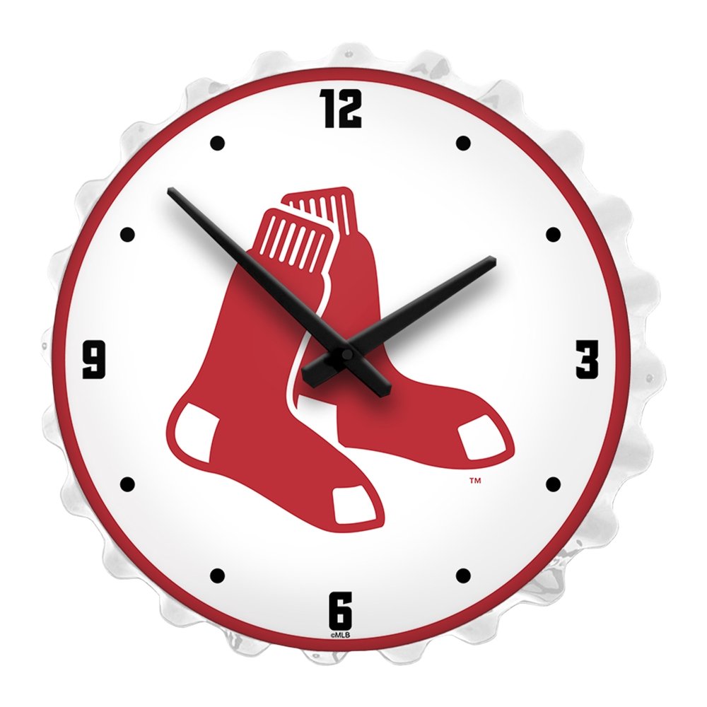 Boston Red Sox: Bottle Cap Lighted Wall Clock - The Fan-Brand